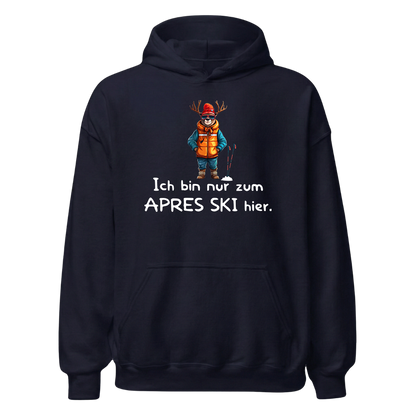 Après Ski Fanatiker Hoodie mit Après-Ski-Spruch, Designdetail