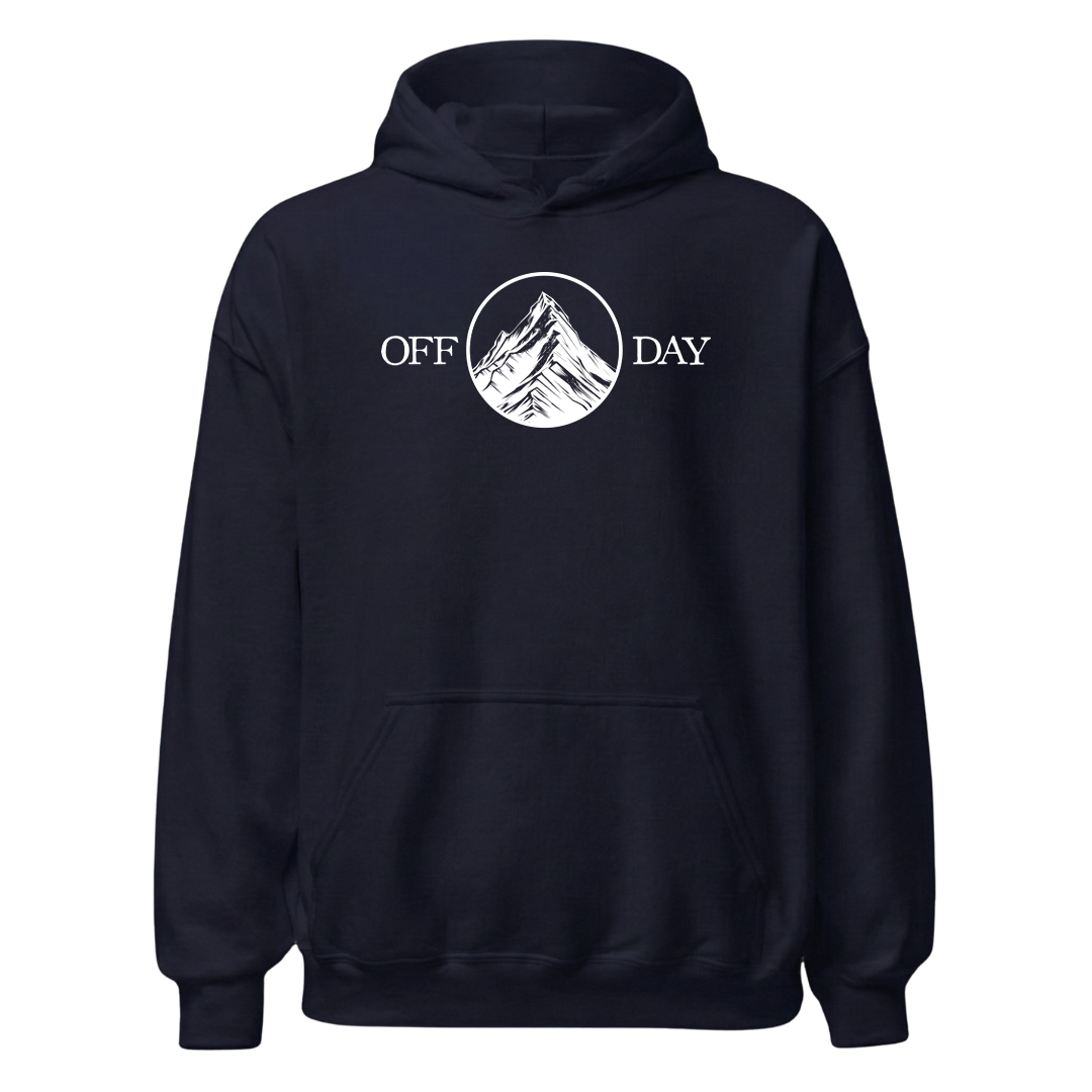 Off Day Hoodie mit Bergmotiv, Designdetail