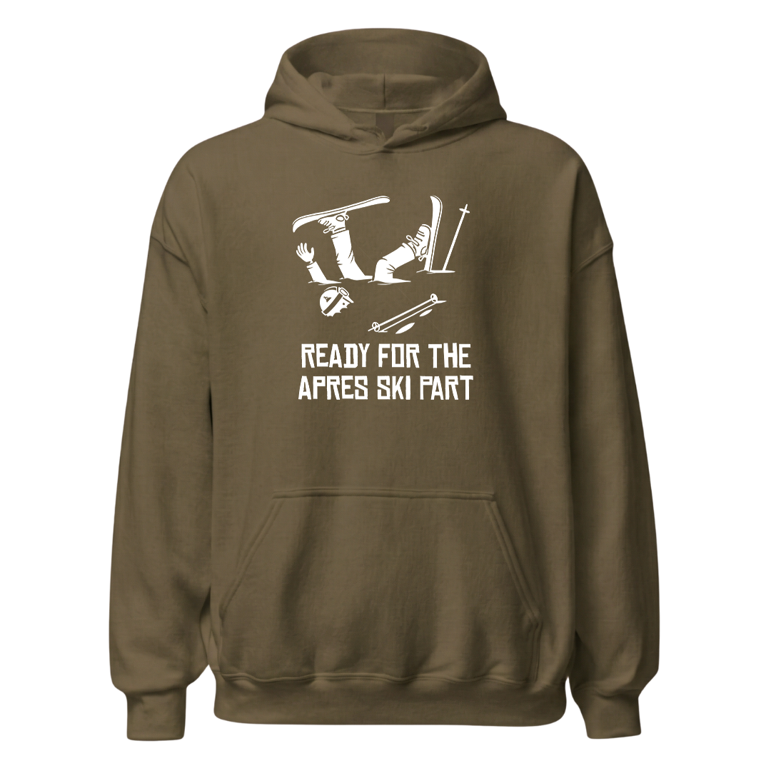 Ready for Apres Ski Hoodie mit Apres-Ski-Spruch, weitere Ansicht