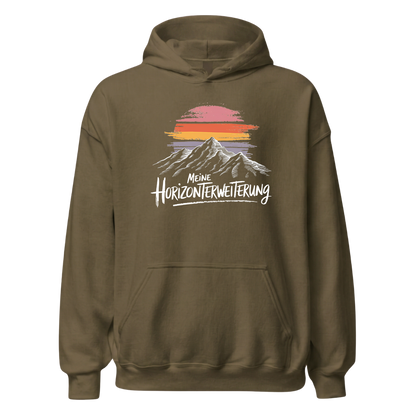 Horizont Hoodie mit Berg-Spruch, weitere Ansicht