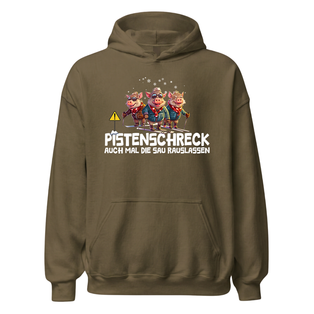 Pistenschreck Hoodie mit Apres-Ski-Motiv, weitere Ansicht