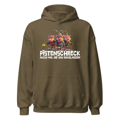 Pistenschreck Hoodie mit Apres-Ski-Motiv, weitere Ansicht
