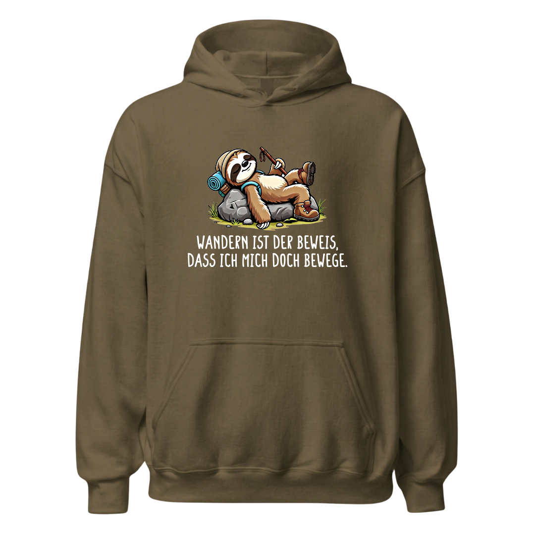 Der Beweis Hoodie mit Wanderspruch, weitere Ansicht