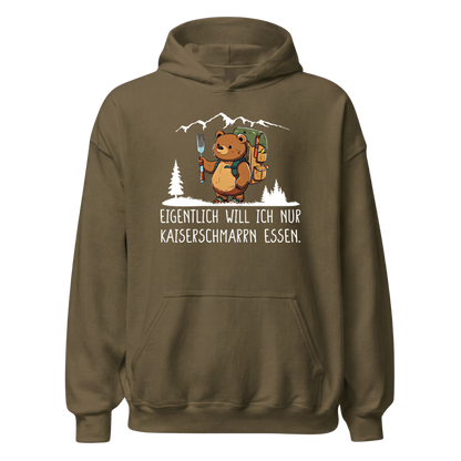 Kaiserbär Hoodie Unisex mit Kaiserschmarrn-Spruch, weitere Ansicht