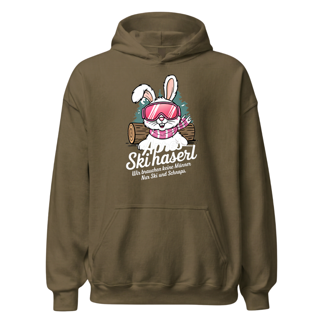 Skihaserl Hoodie mit Apres-Ski Spruch, weitere Ansicht