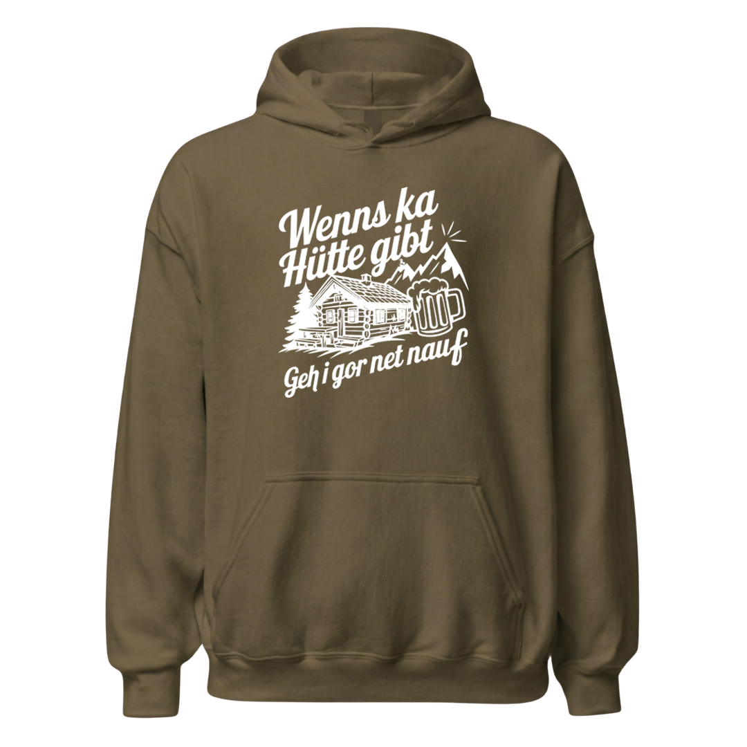 Ka Hütte Hoodie mit bayrischem Spruch, weitere Ansicht