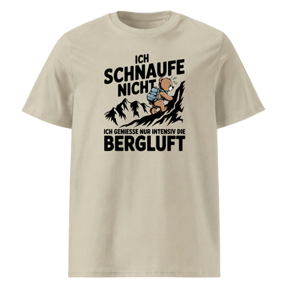 Bergluft T-Shirt Unisex mit Berg-Spruch, Farbvariante