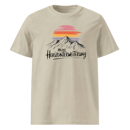 Horizonterweiterung T-Shirt mit Berg-Spruch, Farbvariante