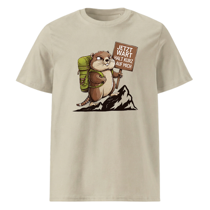 Warte Kurz T-Shirt mit Wander-Spruch, Farbvariante