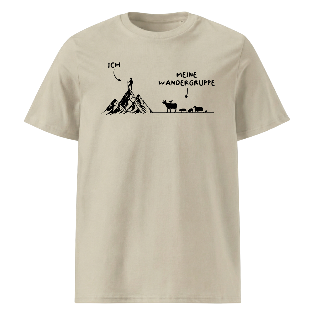 Wandergruppe T-Shirt Unisex mit Wander-Motiv, Farbvariante