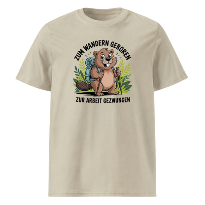 Zum Wandern geboren T-Shirt Unisex mit Wander-Spruch, Farbvariante