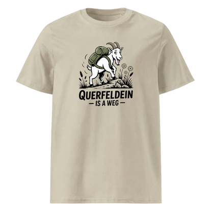 Querfeldein Bergziege T-Shirt Unisex mit Ziegen-Motiv, Farbvariante