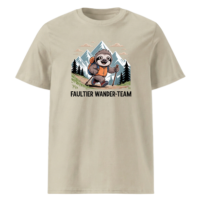 Faultier Wander-Team T-Shirt Unisex mit Faultier-Motiv, Farbvariante