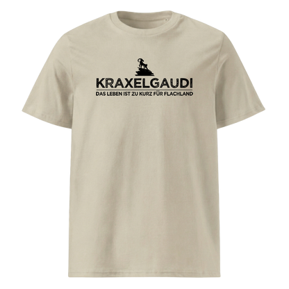 Kraxelgaudi T-Shirt Unisex mit Berg-Logo, Farbvariante