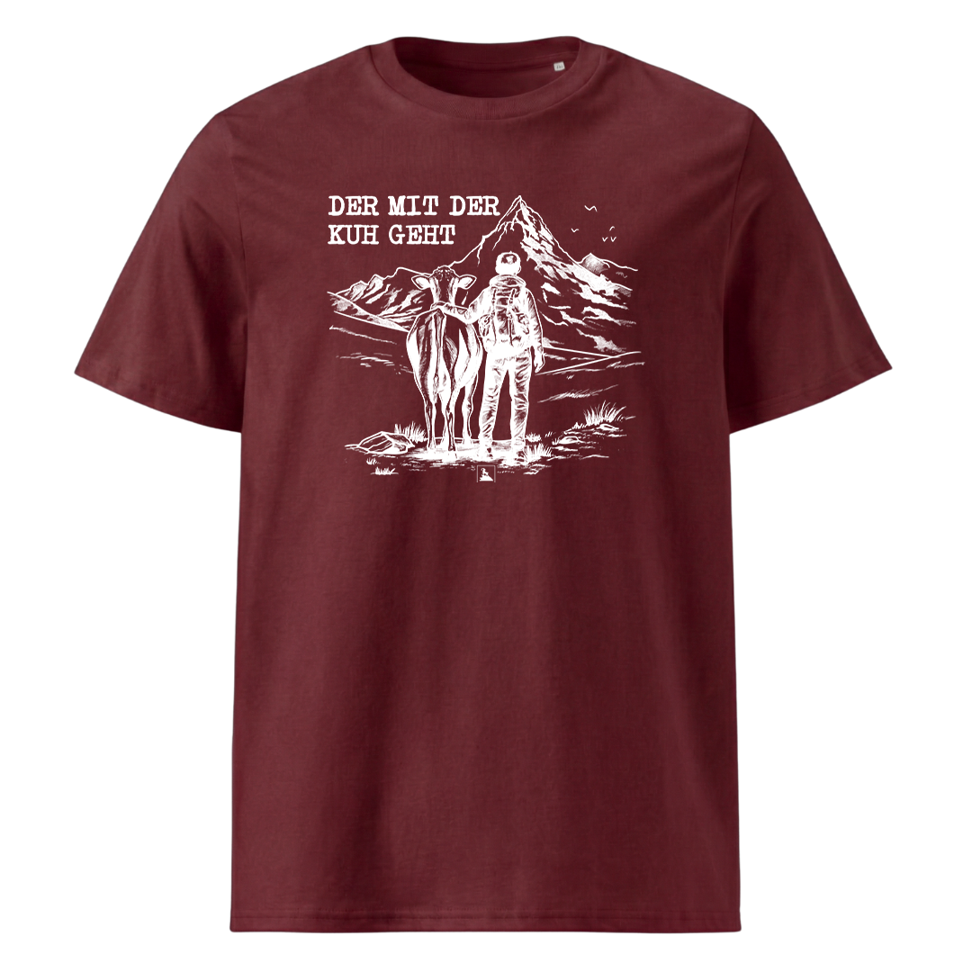 Kuhflüsterer T-Shirt Unisex mit Kuh Motiv, Print Nahaufnahme
