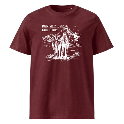 Kuhflüsterer T-Shirt Unisex mit Kuh Motiv, Print Nahaufnahme