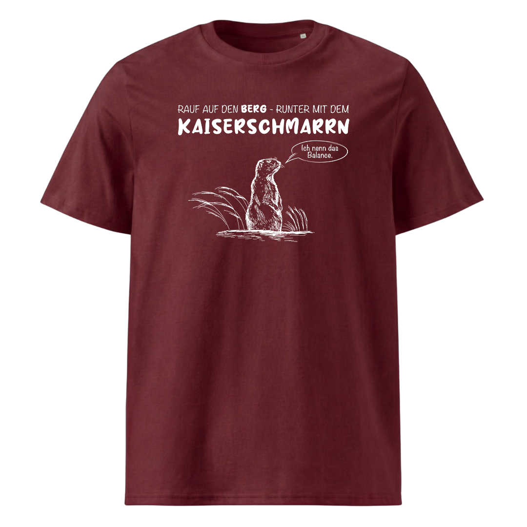 Berg Balance T-Shirt Unisex mit Berg-Motiv, Print Nahaufnahme