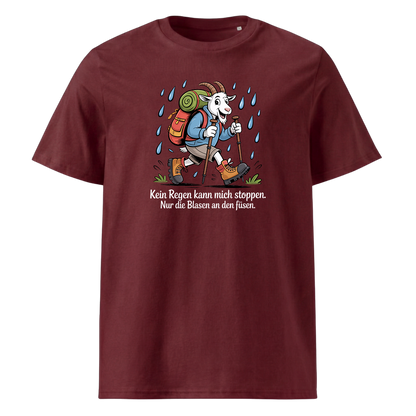 Kein Regen kann mich stoppen T-Shirt Unisex mit Spruch-Motiv, Print Nahaufnahme