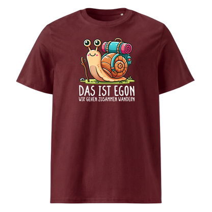 EGON T-Shirt Unisex mit Schnecke Egon, Print Nahaufnahme