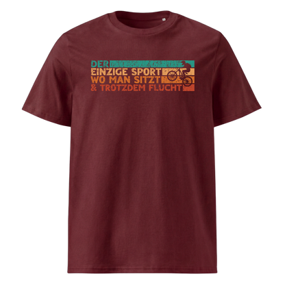 Bikelove T-Shirt Unisex mit Mountainbike Motiv, Print Nahaufnahme