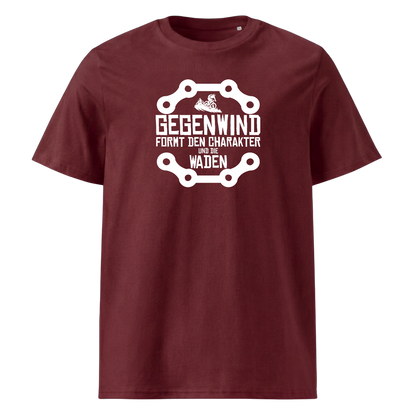 Gegenwind T-Shirt Unisex mit lustigem Spruch, Print Nahaufnahme