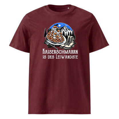 Leiwand T-Shirt mit Berg-Spruch, Print Nahaufnahme