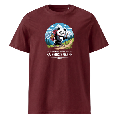 Kaiserschmarrn Panda T-Shirt Unisex mit Panda-Motiv, Print Nahaufnahme
