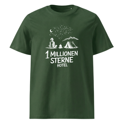 Sternehotel T-Shirt mit Berg-Spruch, Detailansicht