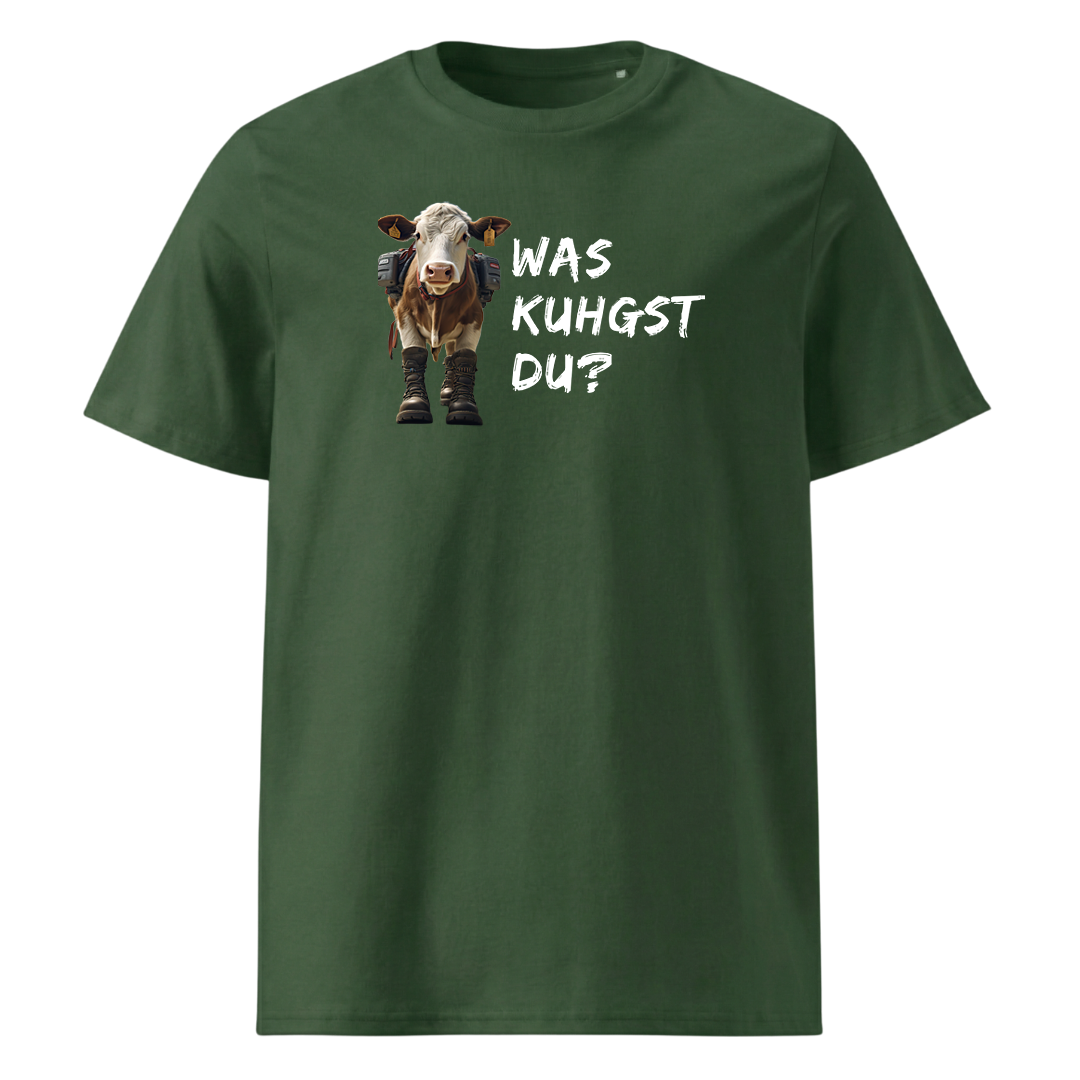 Kuhgst Du T-Shirt Unisex mit Kuh-Motiv, Detailansicht