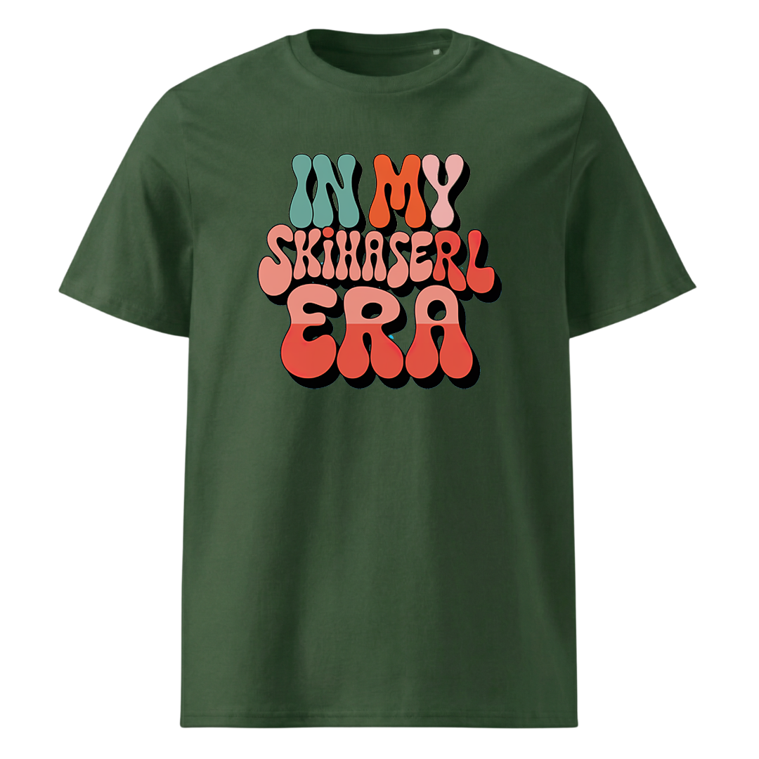 Skihaserl Era T-Shirt mit Ski-Spruch, Detailansicht