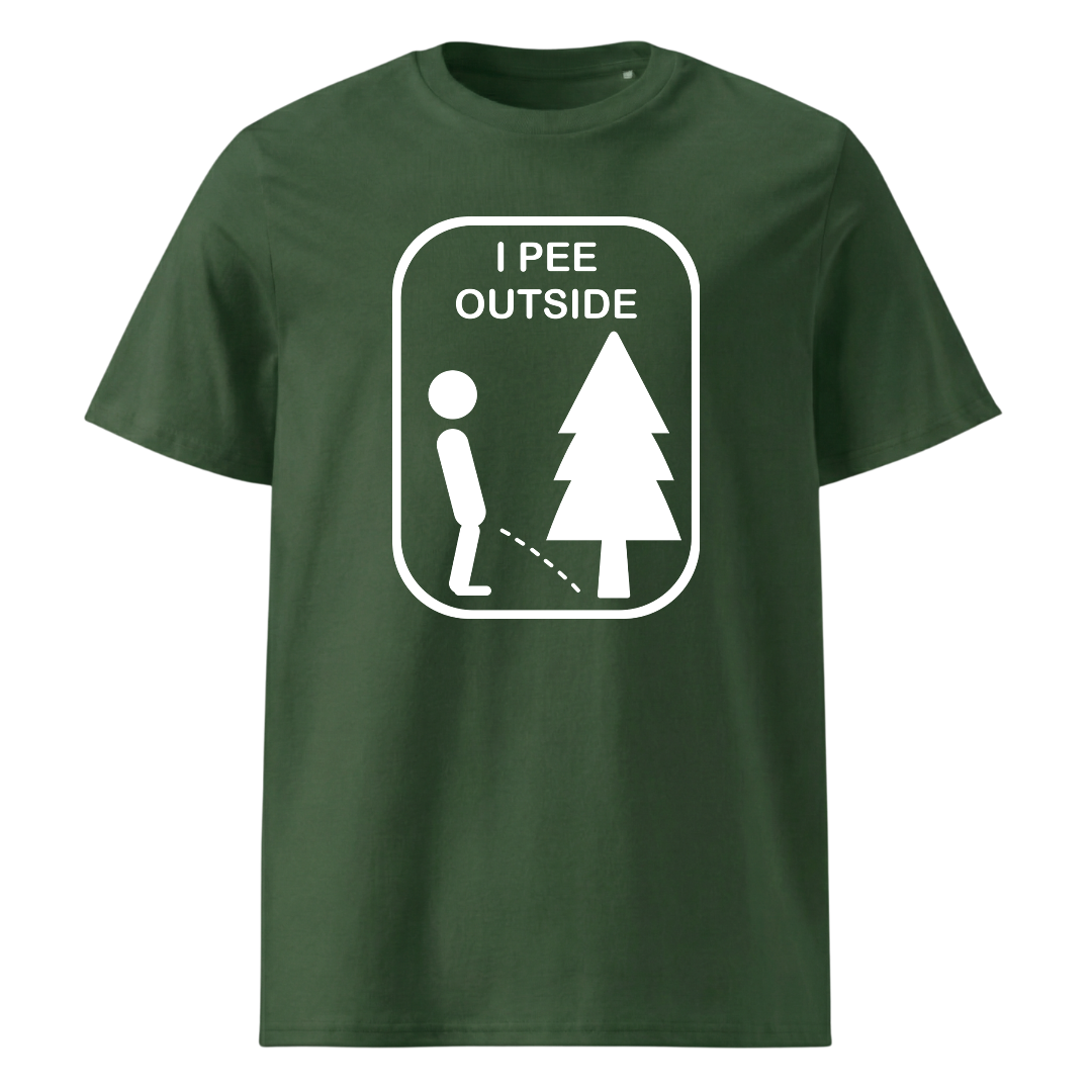 Outside T-Shirt Unisex mit Natur-Motiv, Detailansicht