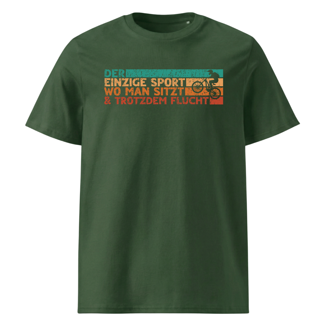 Bikelove T-Shirt Unisex mit Mountainbike Motiv, Detailansicht