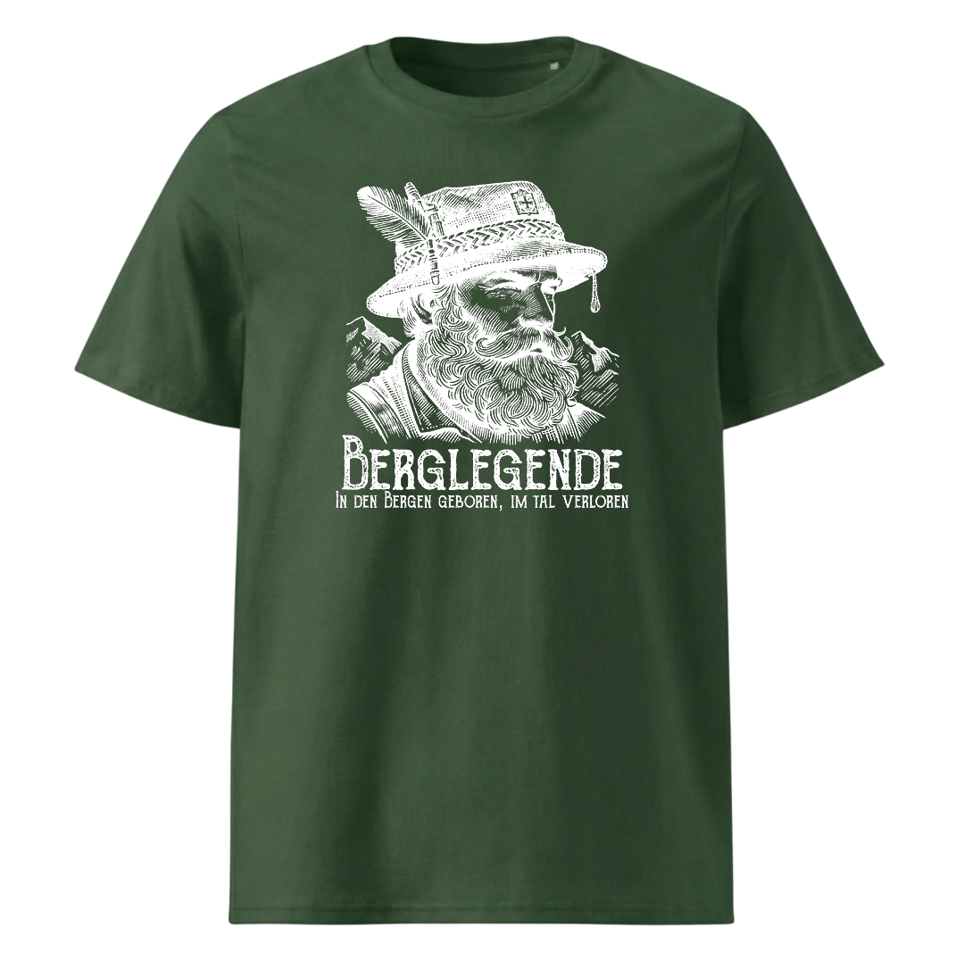 Berglegende T-Shirt mit Wanderspruch, Detailansicht