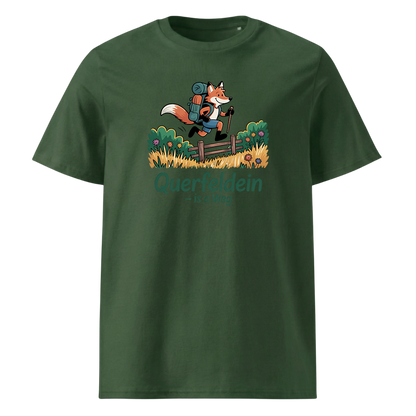 Querfeldein Fuchs T-Shirt Unisex mit Fuchs-Motiv, Detailansicht