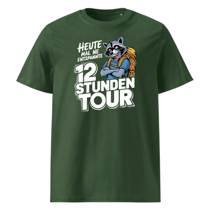 12 Stunden Tour T-Shirt mit Wander-Spruch, Detailansicht