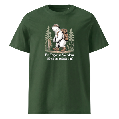 Ein Tag ohne Wandern T-Shirt mit Wander-Spruch, Detailansicht