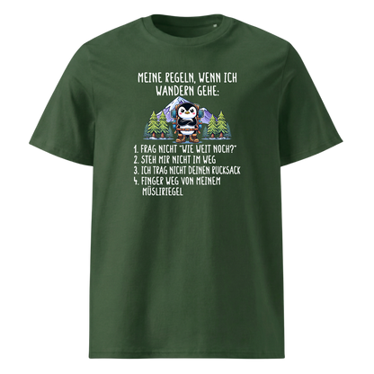 Meine Regeln T-Shirt mit Wanderspruch, Detailansicht