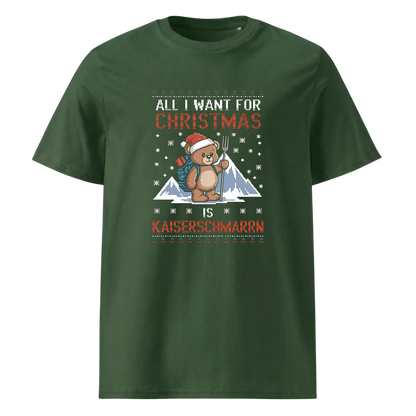 All I Want Christmas T-Shirt mit Weihnachts-Spruch, Detailansicht