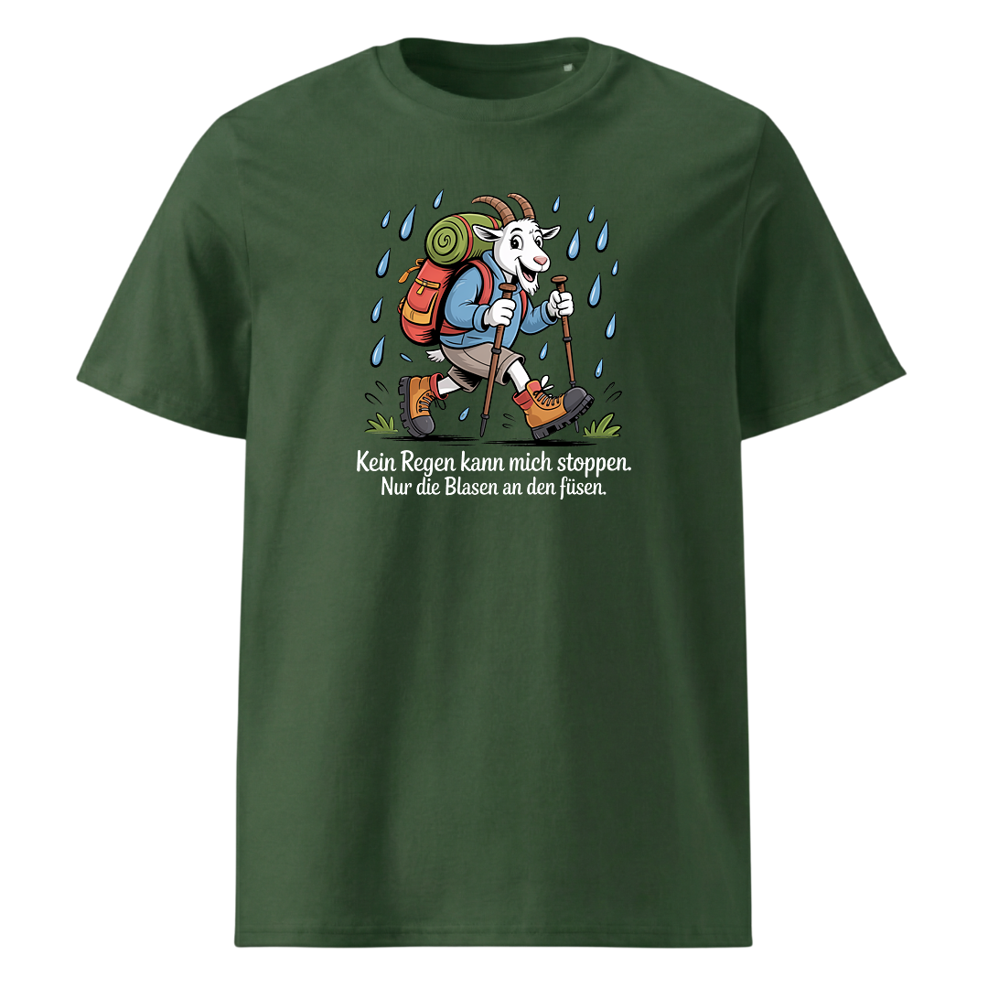 Kein Regen kann mich stoppen T-Shirt Unisex mit Spruch-Motiv, Detailansicht