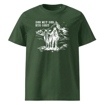 Kuhflüsterer T-Shirt Unisex mit Kuh Motiv, Detailansicht