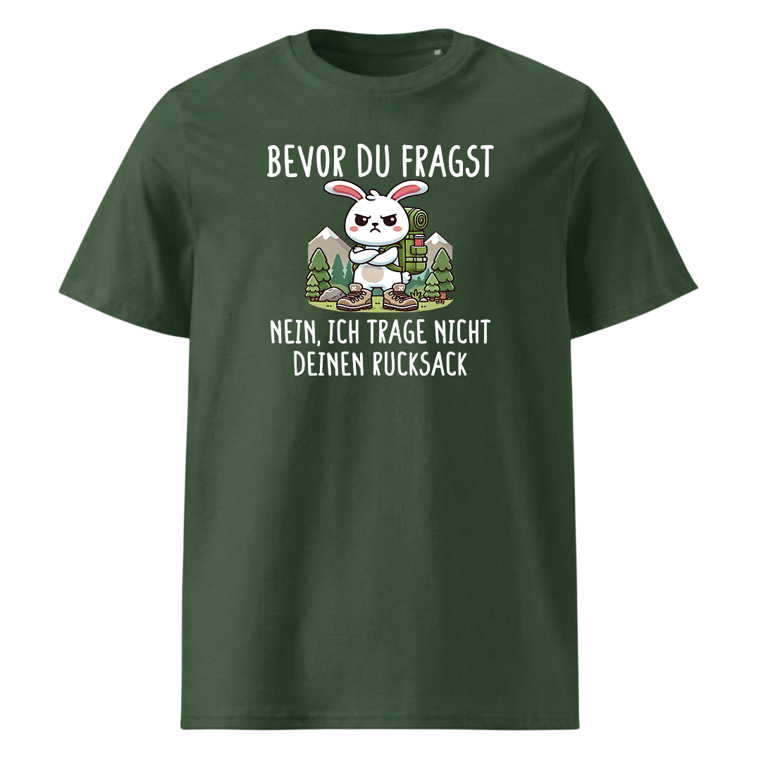 Schlepper T-Shirt mit Wanderspruch, Detailansicht