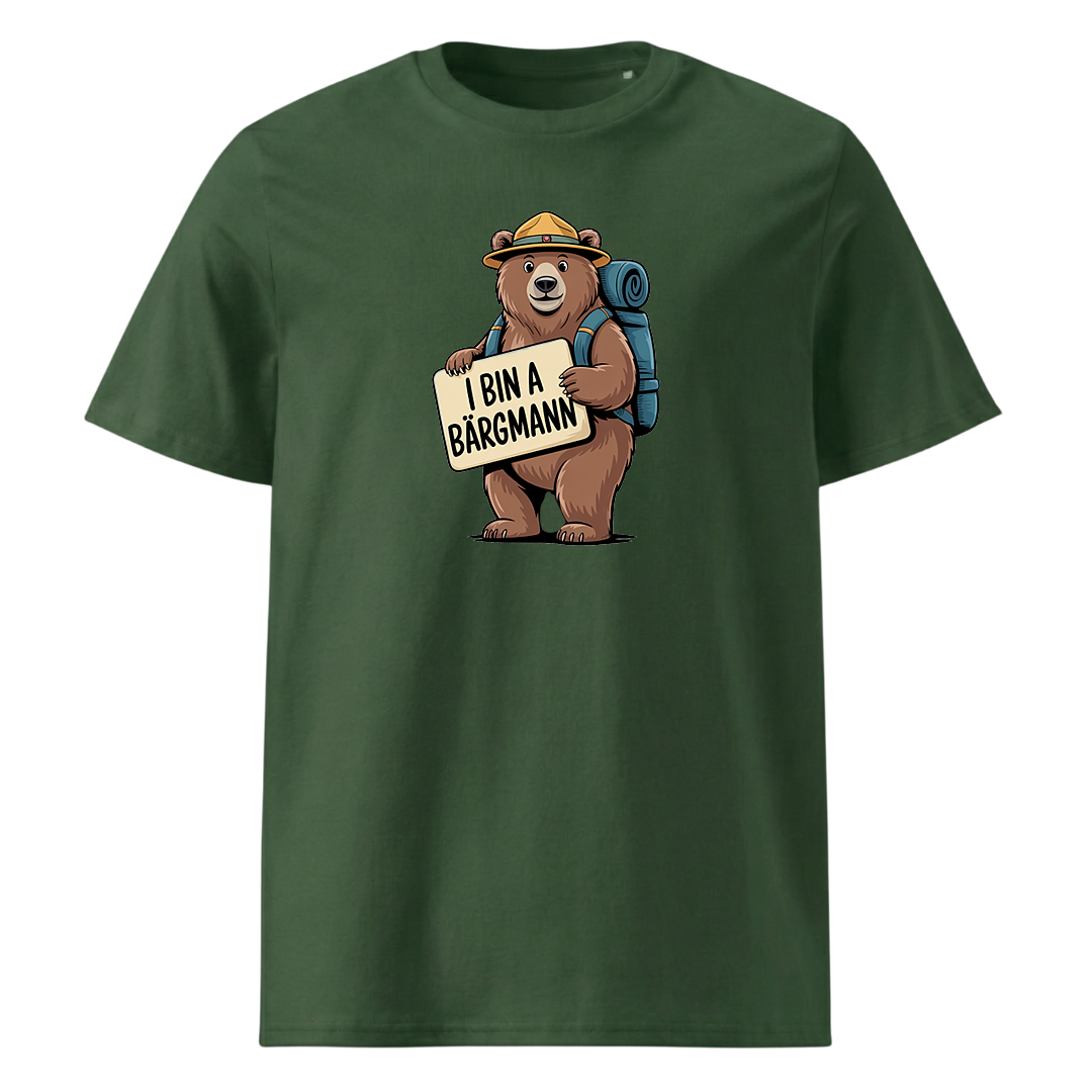 I bin a Bergmann T-Shirt Unisex mit Spruch-Motiv, Detailansicht
