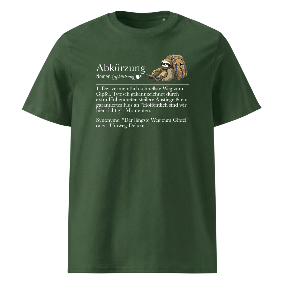Meine Abkürzung T-Shirt Unisex mit lustigem Spruch, Detailansicht