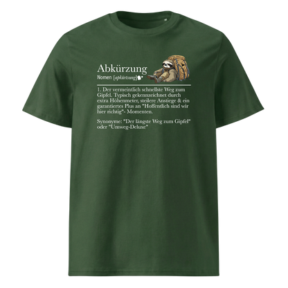 Meine Abkürzung T-Shirt Unisex mit lustigem Spruch, Detailansicht