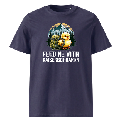 Feed Me T-Shirt Unisex mit Schriftzug, weitere Ansicht