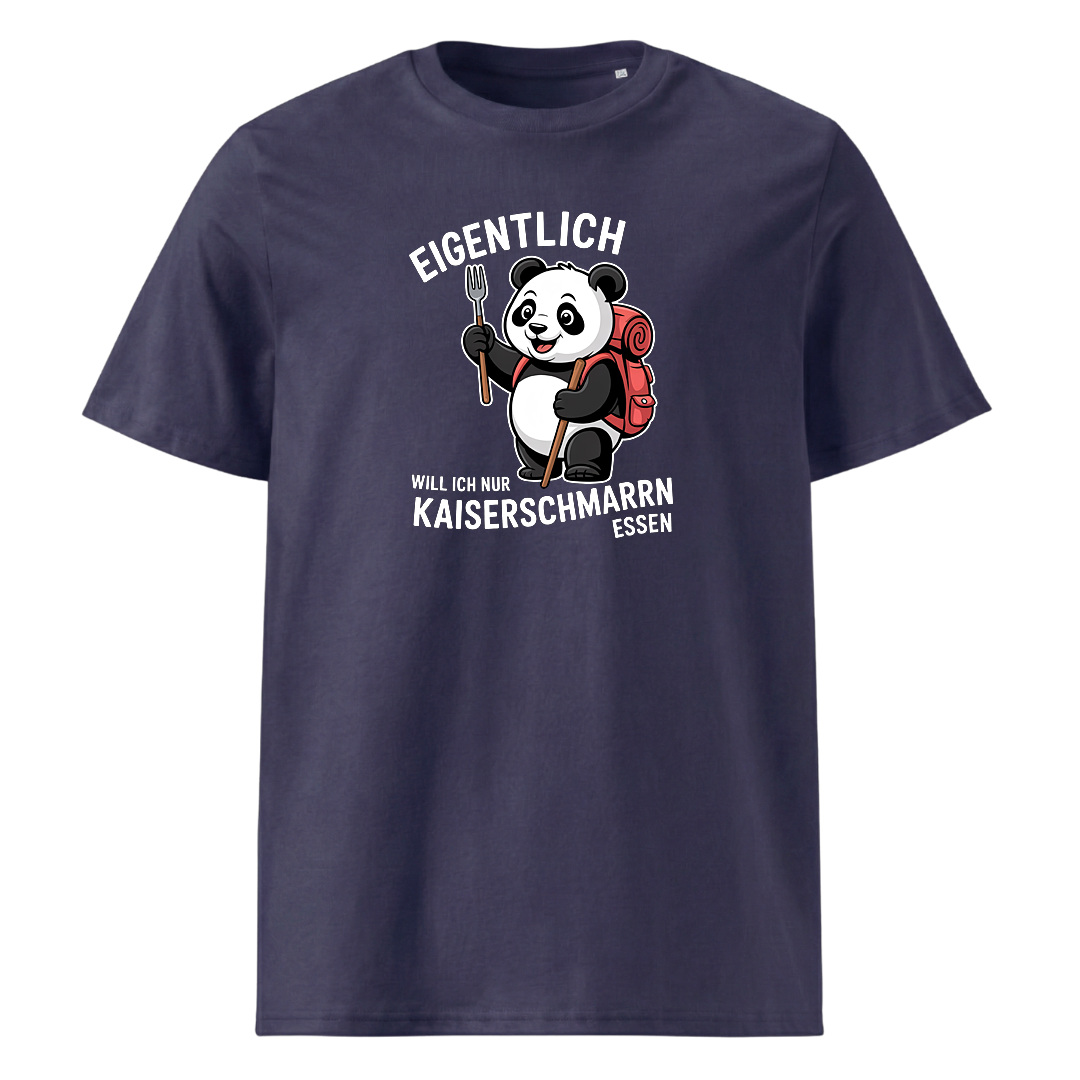 Ich will nur Kaiserschmarrn essen T-Shirt Unisex mit Spruch-Motiv, weitere Ansicht