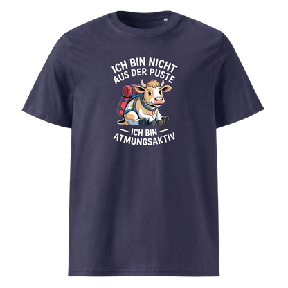 Nicht aus der Puste T-Shirt Unisex mit Spruch-Motiv, weitere Ansicht