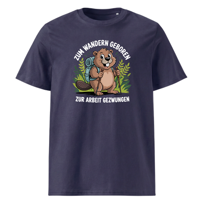 Zum Wandern geboren T-Shirt Unisex mit Wander-Spruch, weitere Ansicht