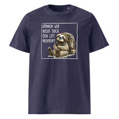 Lift T-Shirt Unisex mit Faultier-Motiv, weitere Ansicht