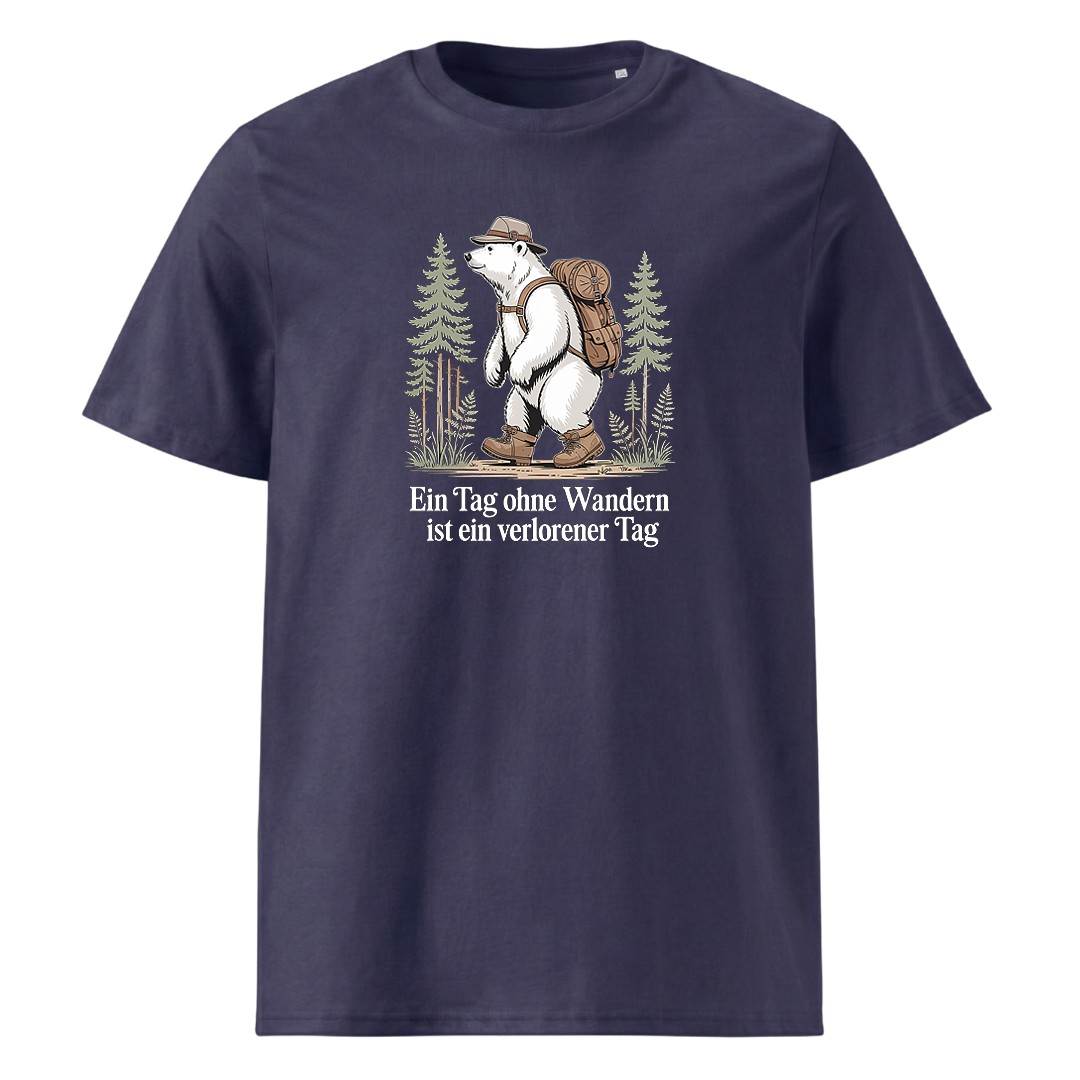 Ein Tag ohne Wandern T-Shirt mit Wander-Spruch, weitere Ansicht